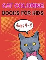 Cat Coloring Books For Kids Ages 4-8