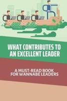 What Contributes To An Excellent Leader