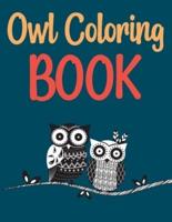Owl Coloring Book: Groovy Owls Coloring Book