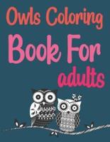 Owls Coloring Book For Adults