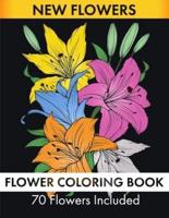 Flower Coloring Book  - 70 Flowers Included