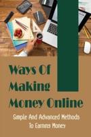 Ways Of Making Money Online