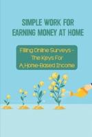 Simple Work For Earning Money At Home