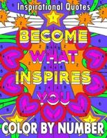 Inspirational Quotes Color By Number Coloring Book