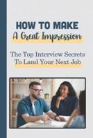 How To Make A Great Impression