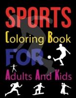Sports Coloring Book For Adults And Kids