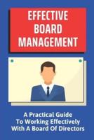 Effective Board Management