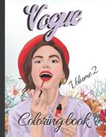 Vogue Coloring Book - Volume 2: Fashion Women Coloring Pages - Chic Vintage Designs
