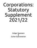 Corporations: Statutory Supplement: 2021/22