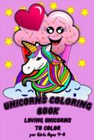 Unicorns Coloring Book