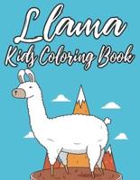 Llama Kids Coloring Book