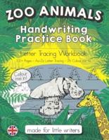 Zoo Animals Handwriting Practice Book