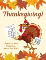 Thanksgiving Activity and Coloring Book For Kids