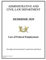 Deskbook 2020 Law of Federal Employment