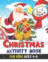 Christmas Activity Book for Kids Ages 4-8