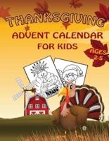 Thanksgiving Advent Calendar for Kids Ages 2-5