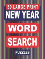 50 Large Print NEW YEAR Word Search Puzzles