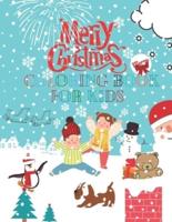 Merry Christmas Coloring Book For Kids