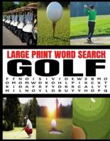 Large Print Word Search Golf