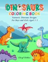 Dinosaur Coloring Books for Kids 3-5