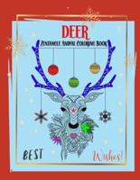 Deer Zentangle Animal Coloring Book