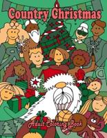 Country Christmas Adult Coloring Book