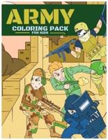 Army Coloring Pack For Kids : Relaxing Coloring Book For Boys & Girls: 90 Military Themed Coloring Pages And Dot To Dot, Ages 4-8, 9-12