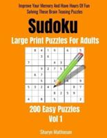 Sudoku Large Print Puzzles For Adults