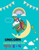 Unicorn Coloring Book for Kids Ages 2-4