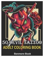 50 Devil Tattoo Adult Coloring Book