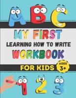 My First Learning How to Write Workbook