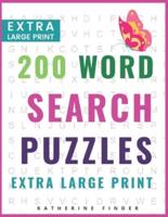 Extra Large Print Word Search Puzzles and Solutions