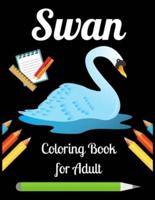 Swan Coloring Book for Adult