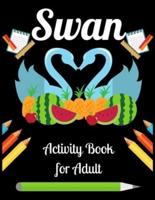 Swan Activity Book for Adult