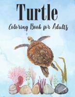 Turtle Coloring Book for Adults