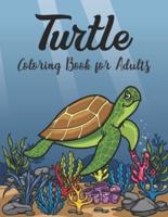 Turtle Coloring Book for Adults
