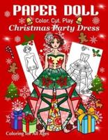 Paper Doll - Color, Cut, Play Christmas Party Dress