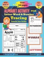 Alphabet Activity With Letter-Word and Number Tracing Book for Kids