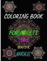 Coloring Book for Adults 100 Beautiful Mandalas