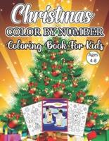 Christmas Color By Number Coloring Book For Kids Ages 4-8