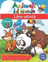 Libro Attività Animali Del Mondo - VOLUME 2 -