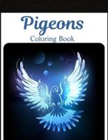 Pigeons Coloring Book