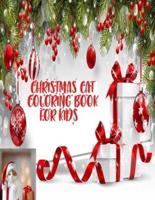 Christmas Cat Coloring Book For Kids