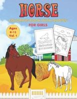 Horse Coloring Book With Quotes For Girls Ages 8 - 12