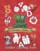 Color And Count Toddler Coloring Book - Christmas Edition
