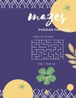 Mazes and Puzzles for Kids