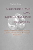 A Successful And Long Lasting Marriage Principles