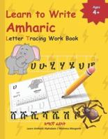 Learn to Write Amharic Letter Tracing Work Book