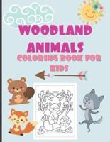 Woodland Animals Coloring Book For Kids
