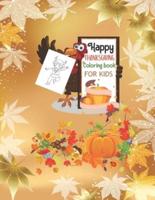 Happy THANKSGIVING Coloring Book FOR KIDS